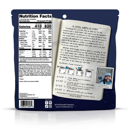 Stir Fried Beef Noodles - Trail Goods Co. - Backcountry Exposure